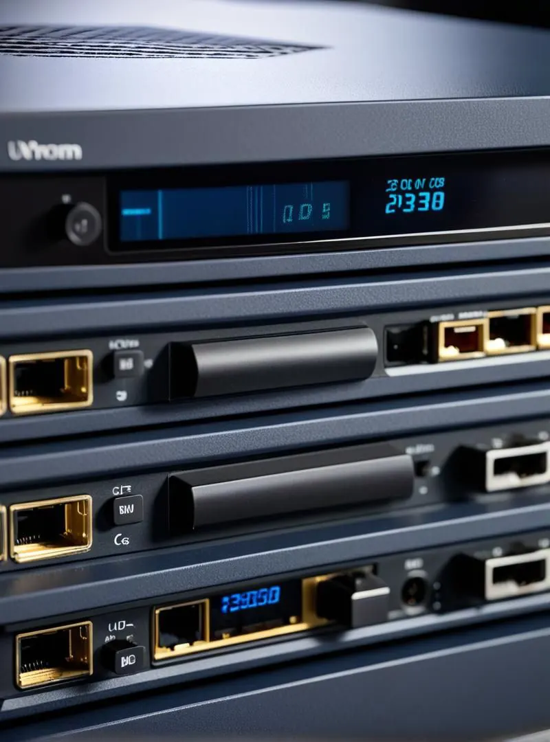 Rack mounted network equipment with fiber modules